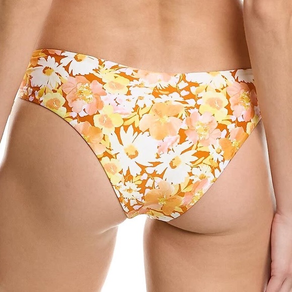 L*Space Bikini Set Lee Lee Top Amal Bottom Small Orange Floral New With Tags NWT - Picture 7 of 9